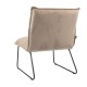 Fauteuil  Restaurant Cafe  Bar Et Horeca - Zoe  Velours Taupe